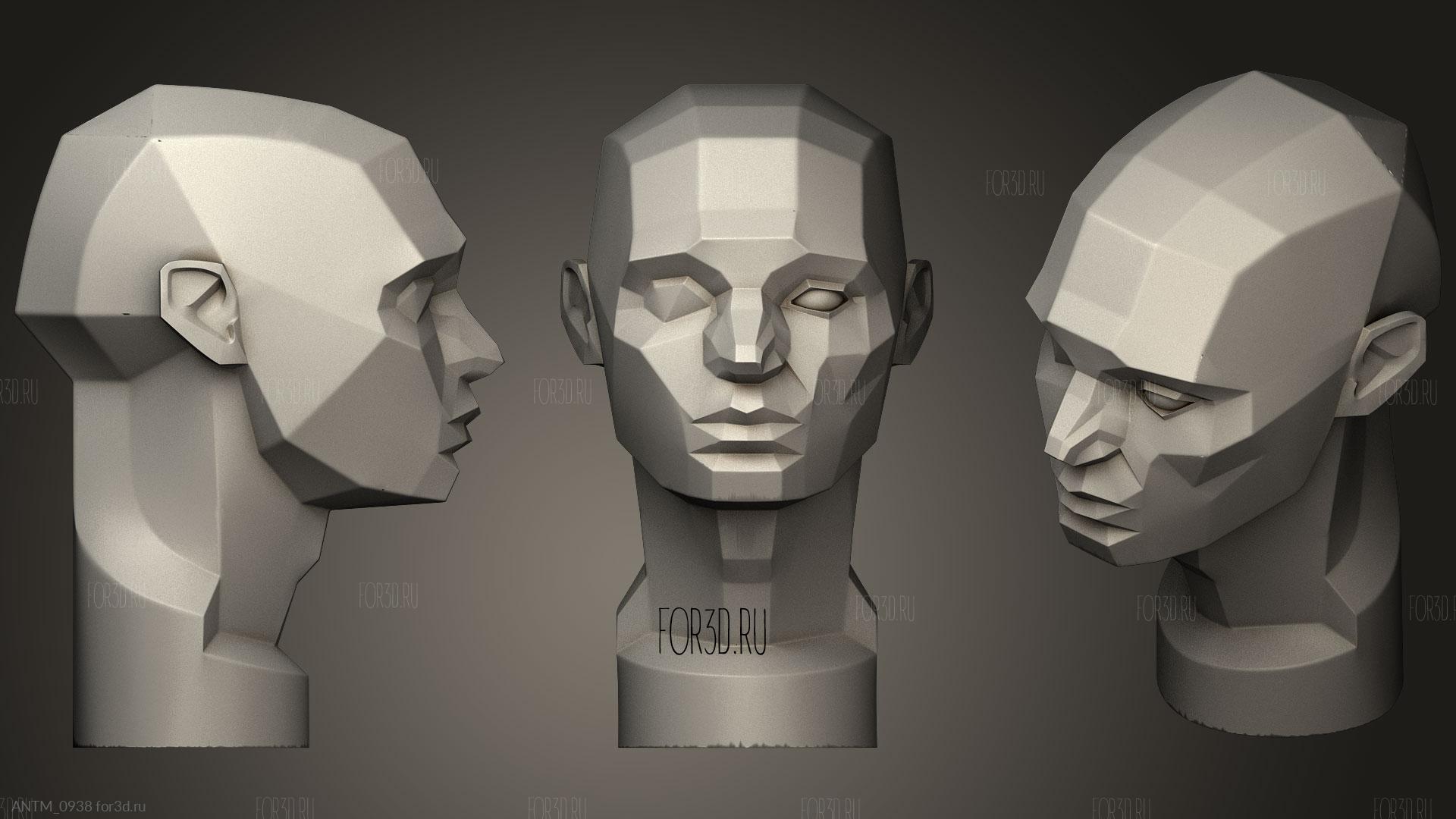 Planes Of The Head82 | 3d stl model for CNC